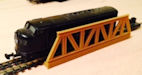Download the .stl file and 3D Print your own Warren Truss Bridge HO scale model for your model train set.